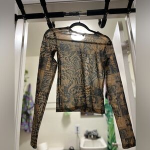 Miaou Crop Long Sleeve Shirt